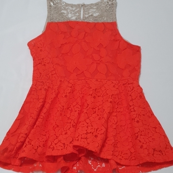 NWT ANTHROPOLOGIE Moulinette Soeurs  Rouge Red PeplumTop - Picture 5 of 11